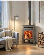 Estufa de leña de rincón R2 Horno Max 11 kw / Alto rendimiento 85 %