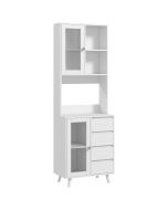 Alacena de cocina 60x35x180 cm mdf color blanco Homcom, hogar - cocina