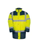 Parka de alta visibilidad palerme talla m color amarillo/azul marino - pale