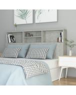 Mueble cabecero gris hormigón 160x19x103,5 cm es1692