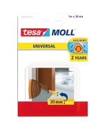 Junta inferior de puerta adhesiva - tesa - espuma de PVC - 1 m x 38 mm - ma