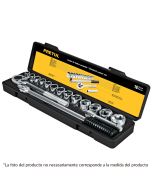 Juego llaves vaso y carraca 1/2" - 17 piezas