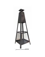 Chimenea en acero uso exterior para jardín o terraza kekai akita totem 40x4