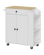 Isla de cocina 82x38x86.5 cm color blanco Homcom, hogar - cocina
