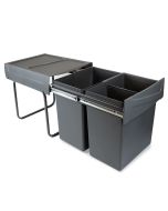 Contenedores de reciclaje recycle para cocina, 2 x 20 l, fijación