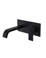 Grifo monomando lavabo empotrado acton negro