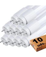 Pack x10 tubo LED cristal 150cm 24w gxtronic t8, 2600lm, luz natural 4000k
