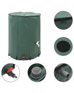 vidaXL depósito de agua de lluvia plegable con espita 1350 l