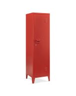 Casillero metálico kurikka con 3 compartimientos acero 137x38x38 cm - rojo