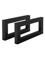 Juego de 2 soportes de pared 300 x 150 mm negro