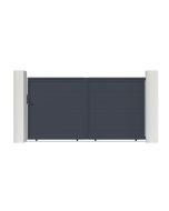 Pack puerta corredera eiger 3m h.180cm + puerta peatonal 1m h.180cm