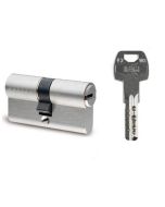 Cilindro europerfil wx variado niquelado 35 x 35 (llave modelo registrado)