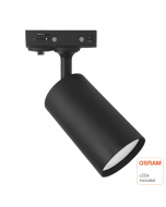 Foco LED blanco orientable 10w emmen, carril monofásico, luz cálida 27k