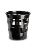 Papelera redonda 27,5 cm negra