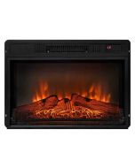 Chimenea eléctrica 2000w cristal templado negro con mando a distancia