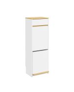 Sobuy armario para basura con pedal blanco