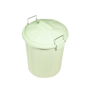 21 litros | verde agua | cubo basura de plástico con tapadera | cubo almac