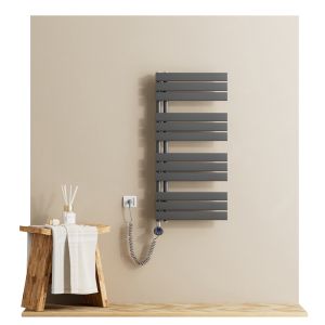 Emke toallero eléctrico 1041x500 mm gris antracita 600w Wi-Fi ipx4