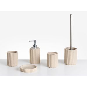 Conjunto de 5 accesorios de baño camana beige claro