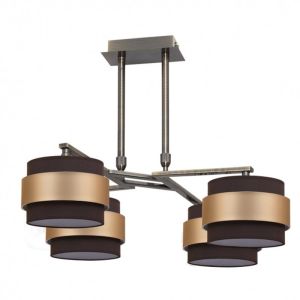 Fab 066484414 | lampara 4x bremen cuero/marron-oro 4xe14 regx60d