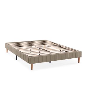 Base tapizada eris 150x190 cm color beige
