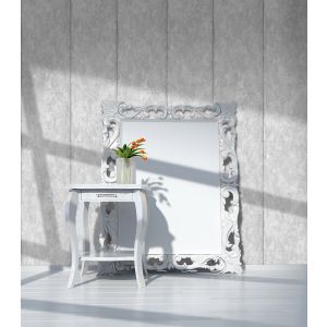 Papel pintado tnt textura cemento raya gris