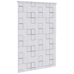 vidaXL persiana enrollable de ducha cuadrados 160x240 cm
