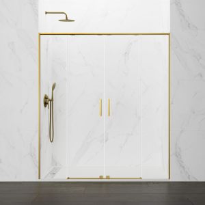 Mampara twenty spazio 2f+2c - 170 cm - transparente oro