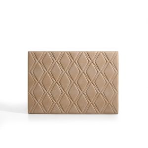 Cabecero rubí para cama de 160 de tela camel 165x115x8.