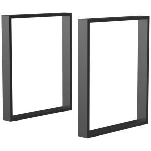 Patas para mesa 60x8x72 cm acero Homcom, hogar - muebles de comedor