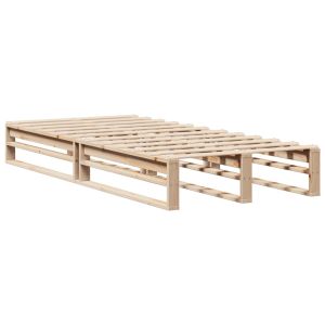 vidaXL estructura de cama sin colchón madera maciza de pino 90x190 cm