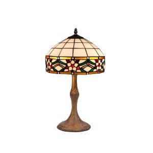 Lámpara sobremesa tiffany base ondulada serie museum ø 30cm