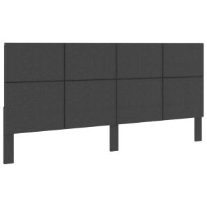 vidaXL cabecero de tela gris oscuro 200x200 cm