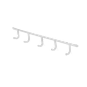 Perchero de pared rei c1030 | 358x58x41 mm | blanco mate