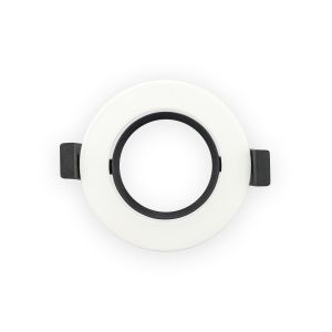 Marco orientable plano redondo para gu10 o modulo fuente LED(sd007am)