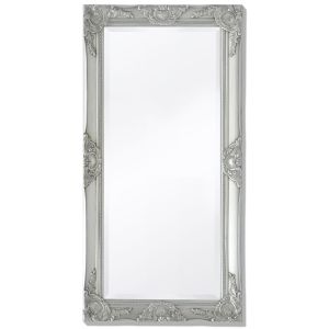 vidaXL espejo de pared estilo barroco plateado 100x50 cm