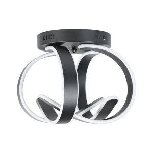 Lámpara LED de techo nura metal negro