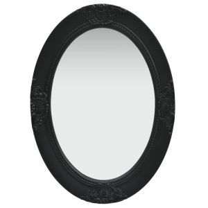 vidaXL espejo de pared estilo barroco negro 50x70 cm