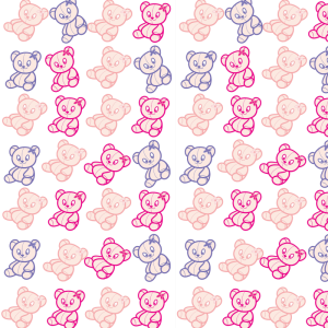 Papel pintado infantil osito 60cm por 250cm