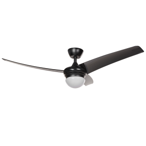 Ventilador de techo con luz jiboa con mando negro