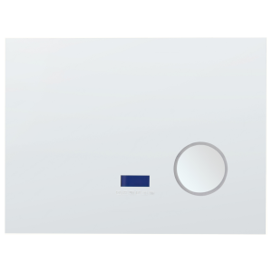 Espejo de baño LED montaron 80 cm 60 cm plateado