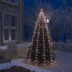 Red de luces de árbol de navidad con 250 LEDs 250 cm es9527