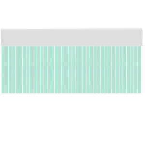 Cortina para puertas de PVC wave verde translucido / 90 x 210