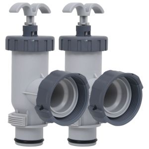 vidaXL válvulas de émbolo para piscina 2 unidades