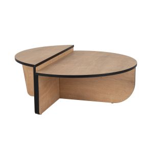 Mesa de centro de madera <<orion>> 90 x 60 x 30 cm - roble miel