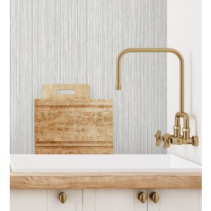 Papel pintado gaulan  de rayas grises  pasta rayada con 10.6m²