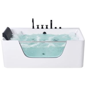 Bañera de hidromasaje esquinera cahuita 160 x 75 cm blanco