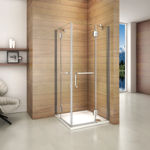 Mampara de ducha rectangular abatible,8mm antical,900x1000x1900mm