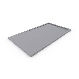 Plato de ducha resina con marco. Gris claro ral: 7037 70x200cm
