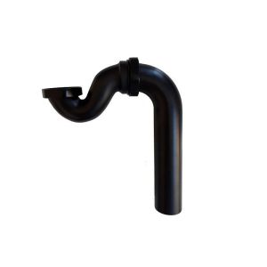Sifón vertical crawley negro para bañeras retro